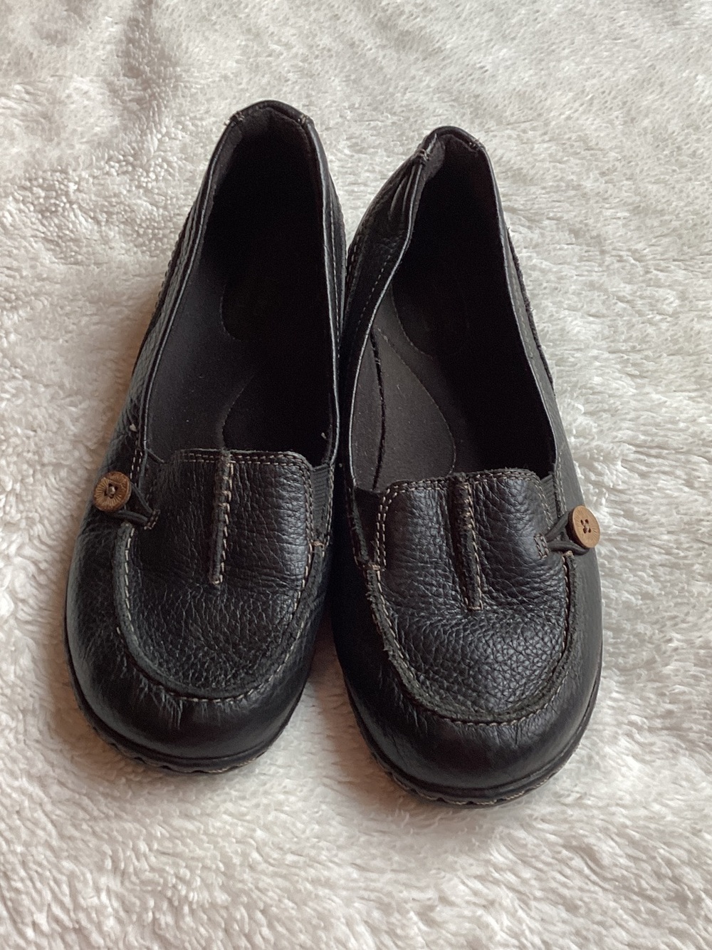 Clark’s collection black leather loafer women’s shoe size 7 1/2